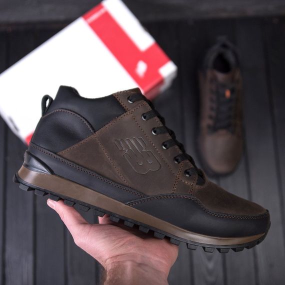 зимові шкіряні ботинки New Balance коричневі | Зображення 5