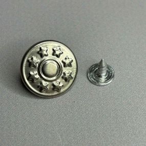 Джинсові гудзики 17 мм нікель (50 шт.)