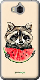 Чохол на Huawei Y5 2017 Єнотик з кавуном "4605u-992-2448"