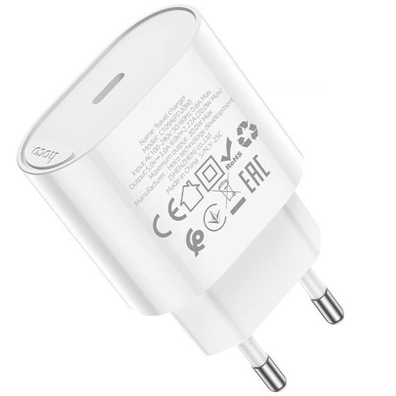СЗУ Hoco C109A Fighter PD20W (1USB-C) White | Зображення 4