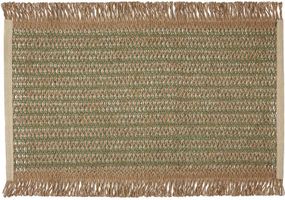 Набір 6 льняних підтарельників "Rustic Green" 30х45см, прямокутні