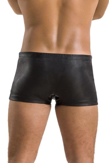 Чоловічі шкіряні боксери із заклепками Passion 048 SHORT DAVID S/M Black sexstyle | Зображення 1