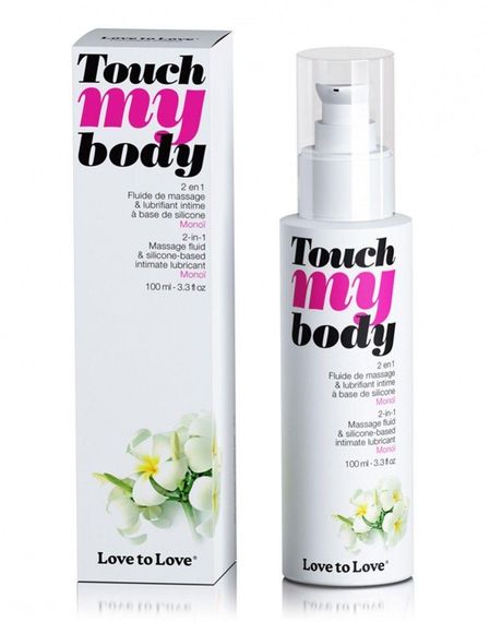 Масажний гель і змазка 2-в-1 Love To Love TOUCH MY BODY Monoi (100 мл) зволожуючий Sex Aura | Зображення 1
