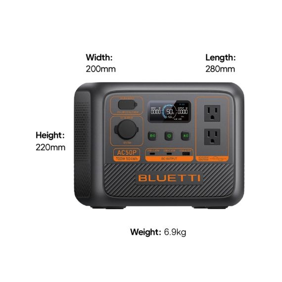 Зарядна станція BLUETTI PowerOak AC50P 700W (AC50P) | Зображення 2