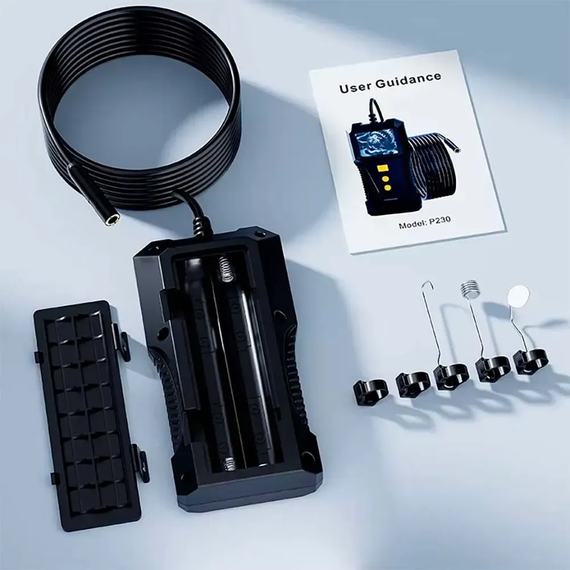 Гибкий эндоскоп камера с дисплеем и кабелем 5м Endoscope | Зображення 4