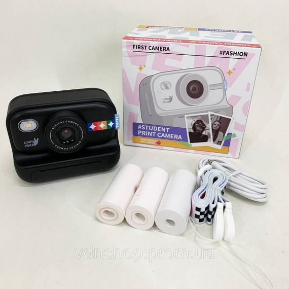 Дитяча відео-фото камера з друком, Фотоапарат для дитячого розвитку, Камера миттєвого друку з екраном VM-63 | Зображення 1