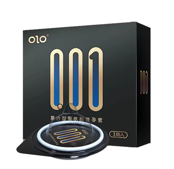 Надтонкі презервативи OLO 001 поліуретанові (не містять латекс), 1 презерватив в пакованні sexstyle
