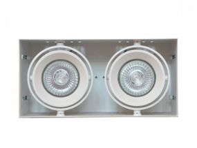 Подсветка врезная MS-08/2 GU10 SWH MR16