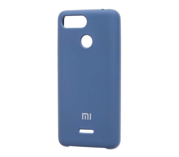 Чехол Silicone Cover Case для Xiaomi Redmi 6 (Синий)