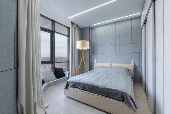 Торшер напольный на деревянной основе FLT-45 E27 | Зображення 5