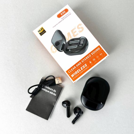 Бездротові навушники К40 series, EarBuds, Smart Case (Чорний) | Зображення 5