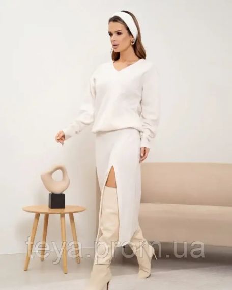 Костюм цвет молочный размеры S, M, L, XL FI_009364 | Зображення 1