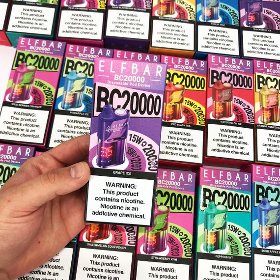Elf Bar BC20000 смак Виноград (Grape Ice) | Зображення 1