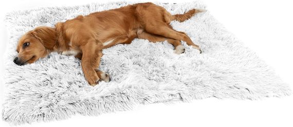 Лежанка для собак Outward Hound Best Friends Donut Shag Blanket Shag, серый, 101 см х 76 см