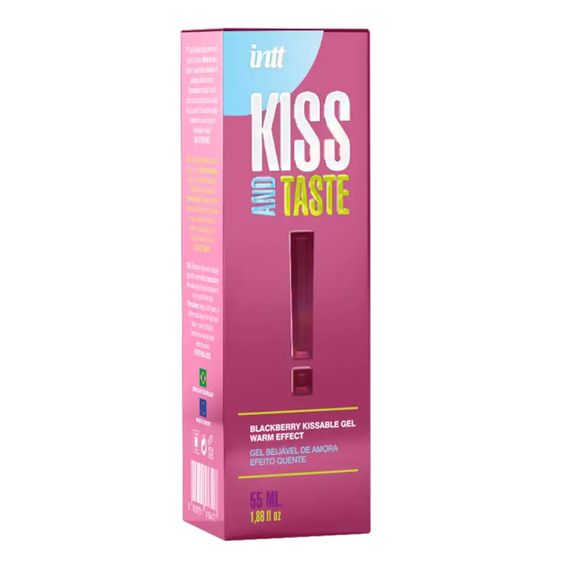 Съедобный интимный гель со вкусом ежевики Intt KISSABLE GEL WITH WARM EFFECT sexstyle | Зображення 2