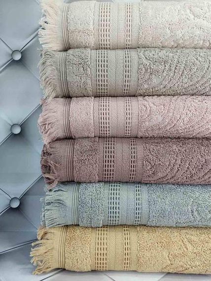 Рушники Sikel Asmali kopnak 70х140см Пеньє набір 6шт