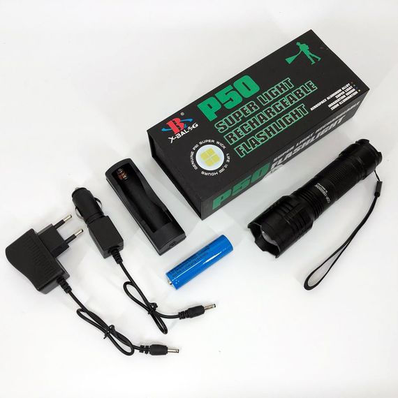 Мощный карманный фонарик Bailong BL-8900-P50 | Ручной фонарик led | Тактические фонари ZV-862 для охоты | Зображення 5