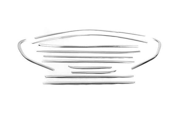 Повна окантовка вікон (нерж.) 12 шт. для BMW X1 E-84 2009-2015рр | Зображення 1