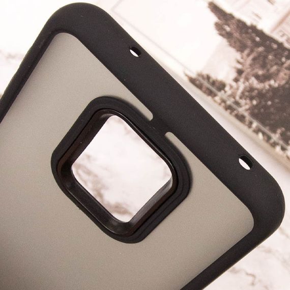 Чохол TPU+PC Lyon Frosted для Xiaomi Redmi Note 9s / Note 9 Pro / Note 9 Pro Max Black | Зображення 4