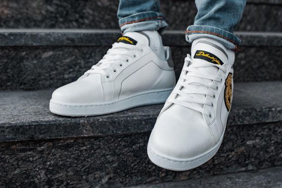 Кеди Dolce&Gabbana Snakers Logo White кросівки дольче габану | Зображення 4