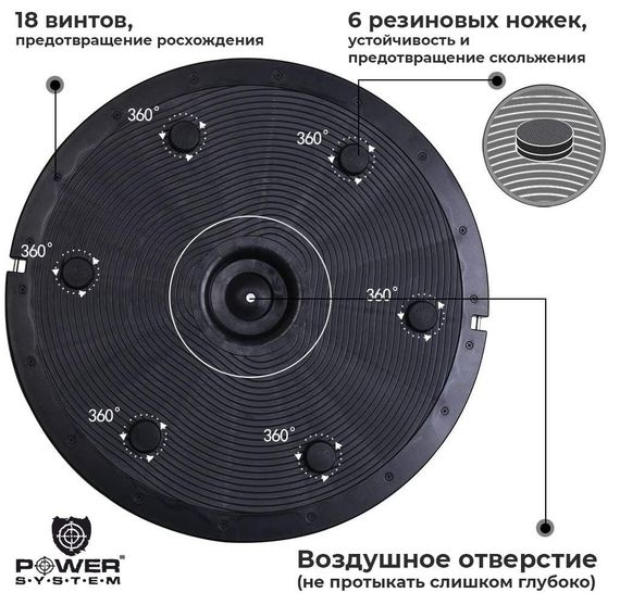Балансувальна платформа Power System PS-4200 Balance Trainer Zone (Ø60) Green | Зображення 3