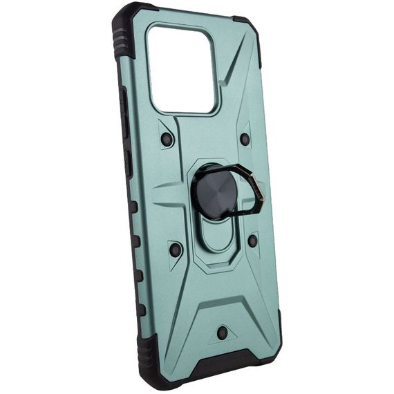 Ударостійкий чохол Pathfinder Ring для Xiaomi Redmi 10C / Poco C40 Зелений / Green | Зображення 1
