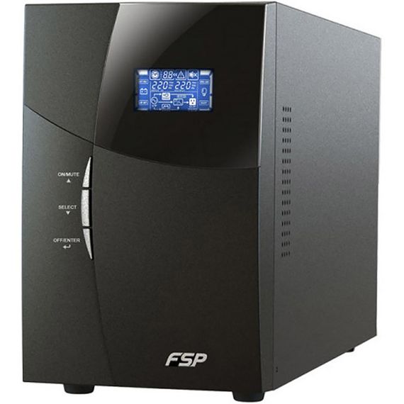 ДБЖ FSP Knight 1 kVA, Tower, (KN-1101TS), 1000VA/900W, Online, AVR, Black | Зображення 1