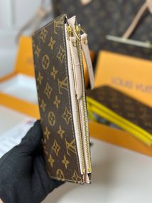 Кошелек Louis Vuitton Monogram and pink  коричневый wk005