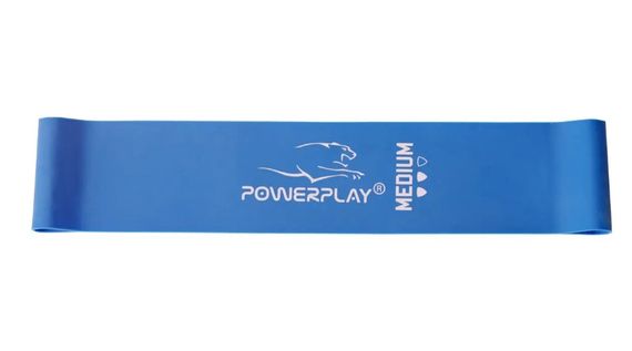 Резинка для фітнесу PowerPlay 4114 Mini Power Band 1 мм Medium Сіня (7.5 кг) (PP_4114_Blue_Medium) | Зображення 1