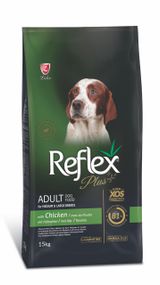 Корм Reflex Plus Dog Adult Medium & Large Breeds Chicken сухой с курицей для взрослых собак средних и крупных пород 15 кг