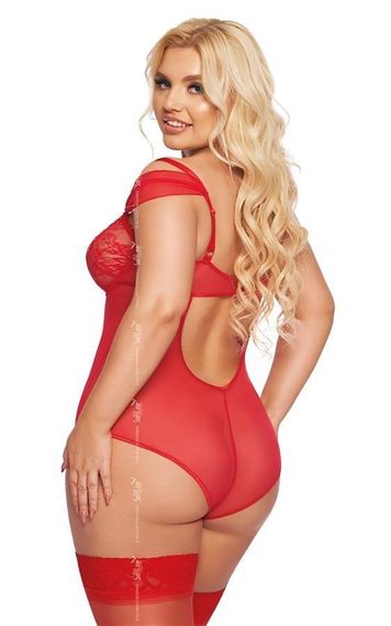 Боді - Dora, red - 3XL Sex Aura | Зображення 1