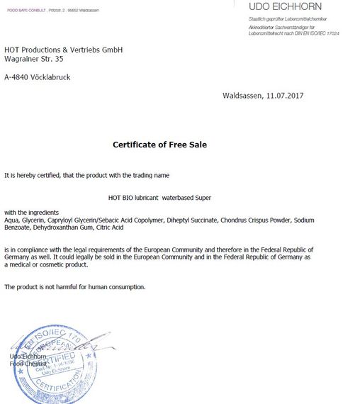 Органічний лубрикант на водній основі Hot Bio Lube Super, 100 мл Sex Aura | Зображення 3
