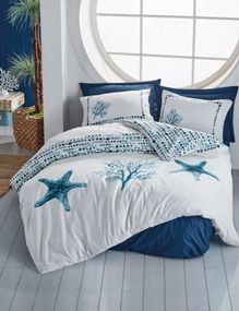 Комплект постільної білизни Cotton Box Maritime 160×220 Sail Mavi