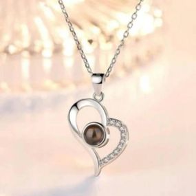 Кулон I Love You 100 мовами Срібло