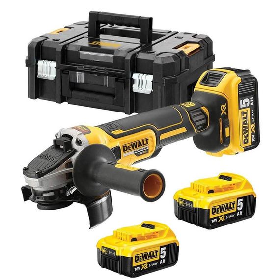 Шлифмашина угловая - болгарка аккумуляторная бесщёточная 125мм DeWALT DCG405P3