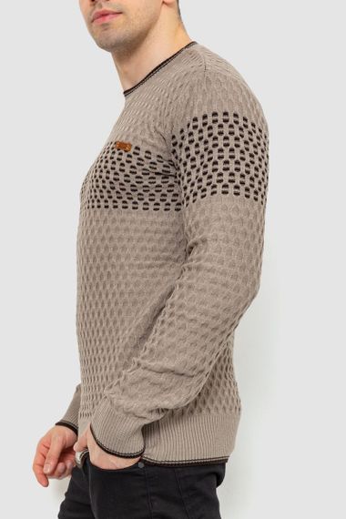 Светр чоловічий, колір мокко, 214R606 | Зображення 2