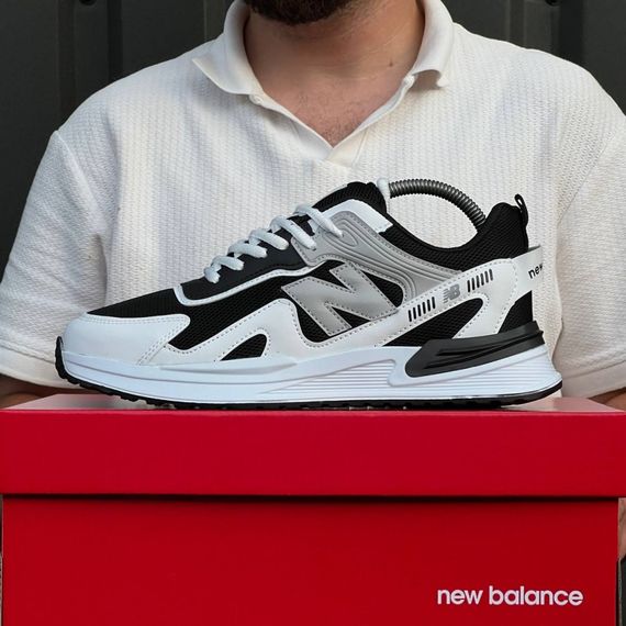 Кросівки New Balance матеріал текстиль/замш колір чорний, білий | Зображення 6