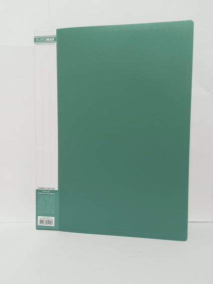 Папка пластикова зі швидкозшивачем, A4 BM.3407-99 BUROMAX (4823078952097) Зелений