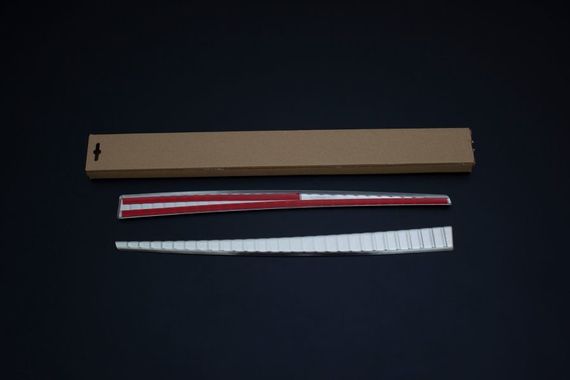 Накладка на задний порог OmsaLine (нерж) для Dacia Duster 2018↗ гг. | Зображення 1