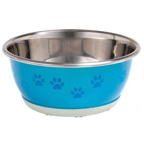 Миска для собак и котов Flamingo Bowl Selecta Paw с узором, 0.5 л
