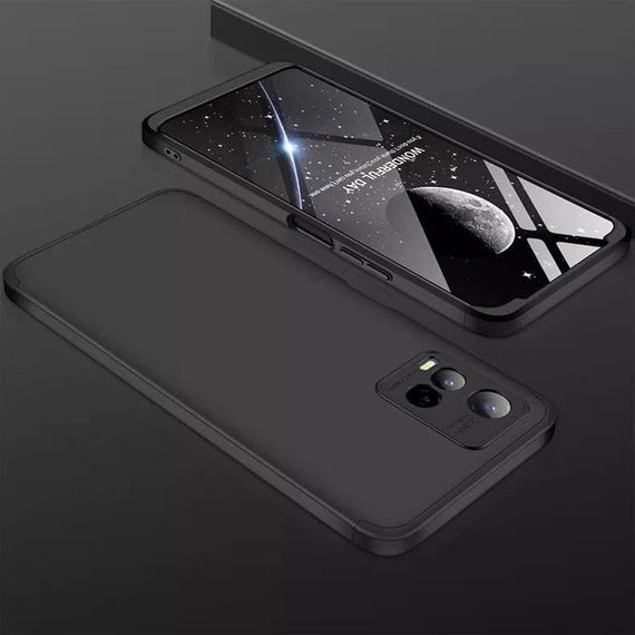 Чохол GKK 360 градусів для Vivo Y33s колір Чорний