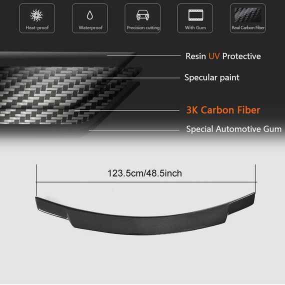 Спойлер V3 (для F22, Карбон) для BMW 2 серия F22/23 2014-2021 гг | Зображення 4