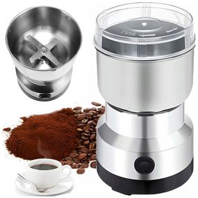Кавомолка електрична для кави та спецій, 150Вт, 4 леза, RAF-7113 / Жорнова електрокавомолка з нержавіючої сталі
