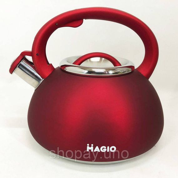 Красивый чайник для газовой плиты Magio, Чайник с свистком для кипячения газовый 3 литра VA-99 | Зображення 9