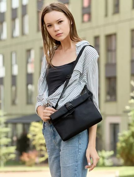 Сумка жіноча Sambag Dalas чорна 20 х 25 х 4 см (70301065) | Зображення 2