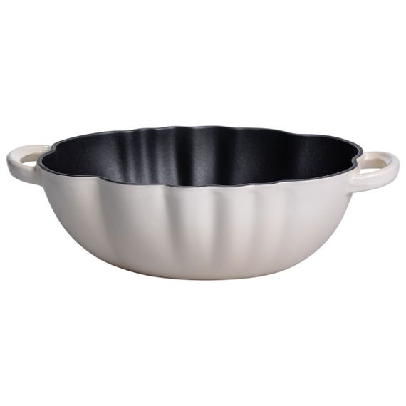 Каструля чавунна емальована Iron Tomato 2,5 л, білий Yiwu HP-FLG-20 BEIGE | Зображення 4