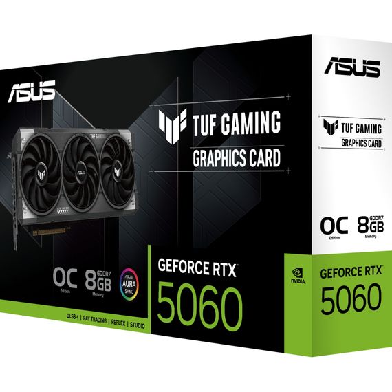 Відеокарта ASUS GeForce RTX5060 8Gb TUF GAMING OC (TUF-RTX5060-O8G-GAMING) | Зображення 8