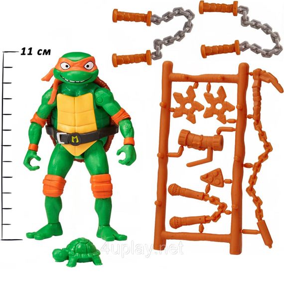 Фигурки TMNT Черепашки-ниндзя Леонардо, Микеланджело, Рафаэль, Донателло Оригинал Teenage Mutant Ninja Turtles Mutant Mayhem | Зображення 4