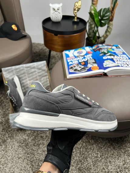 Мужские кроссовки R3eebok Classic Grey White Yellow, Вьетнам A4230 43 27,5 | Зображення 2