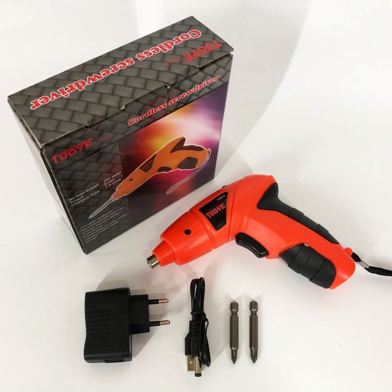 Шуруповерт викрутка Електрична PRO TUOYE з бітами та адаптером, електро шуруповерт, компактний легкий | Зображення 3